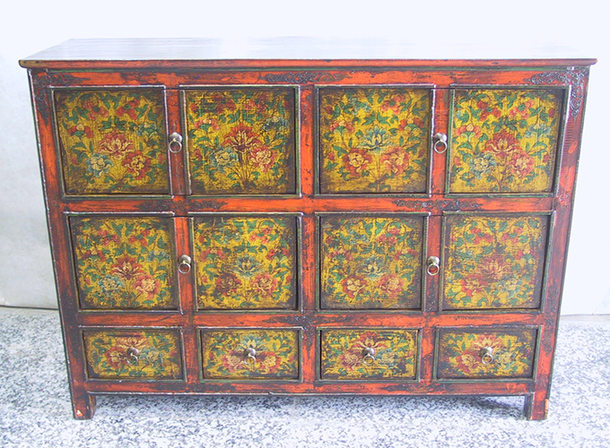 01 Antique Tibetian Cabinet